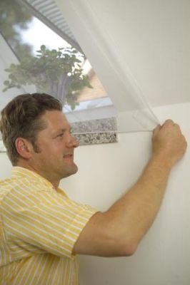 Actual product image tesa COMFORT insect screen for roof windows, with Velcro tape, self-adhesive, without drilling (120 x 140 cm)