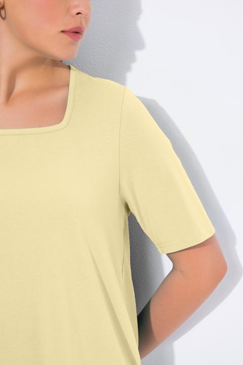 Actual product image Ulla Popken Essential Square Neck Stretch Tee (54)