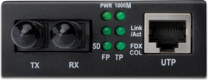 Actual product image Digitus Gigabit Media Converter 10/100/1000Base-T to 1000Base-SX Incl Power Supply ST Socket