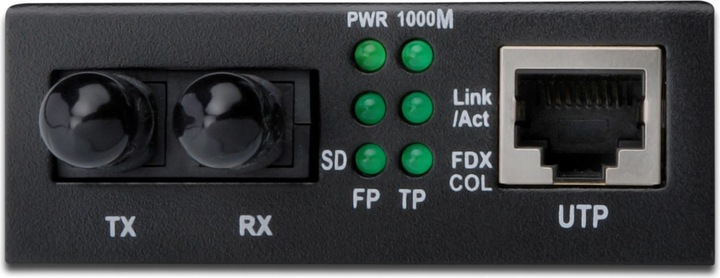 Produktbild Digitus Gigabit Medienkonverter 10/100/1000Base-T zu 1000Base-SX Inkl Netzteil ST Buchse