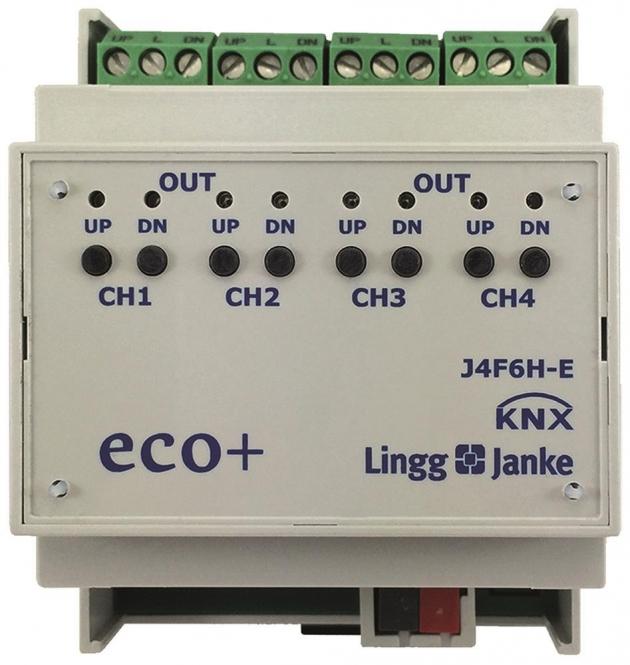 Lingg & Janke Blind/roller shutter actuator J4F6-E 4-fold eco+ (Shutter actuator)