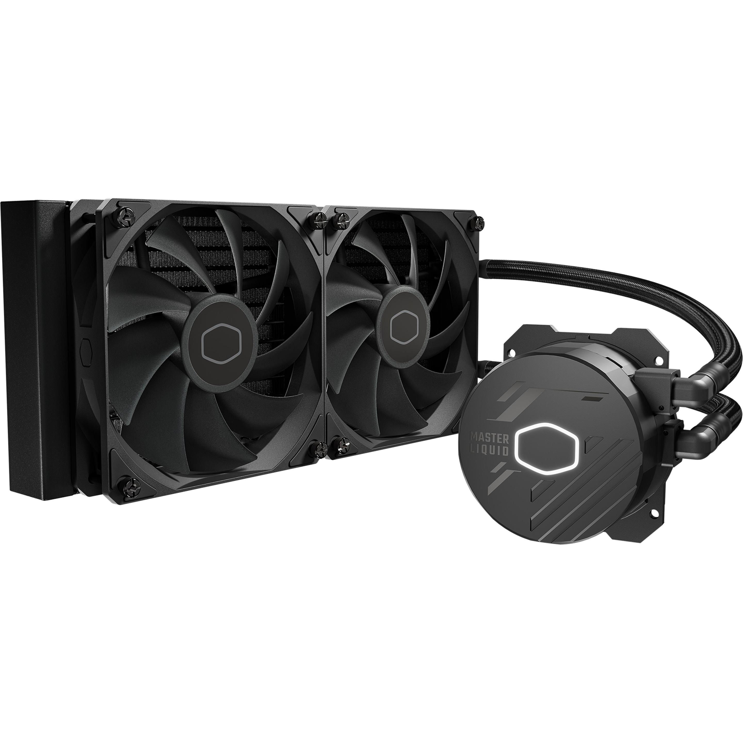 Thumbnail - Cooler Master MasterLiquid 240L Core, CPU Wasserkühler, Schwarz