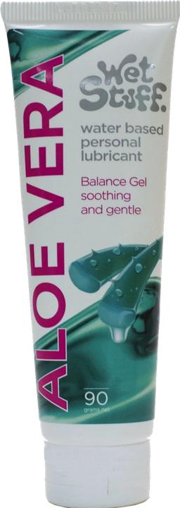 Produktbild Wet Stuff Aloe Vera Gleitgel 90 g, wasserbasiert, silikonfrei, kondomsicher, für Sextoys geeignet (90 ml)