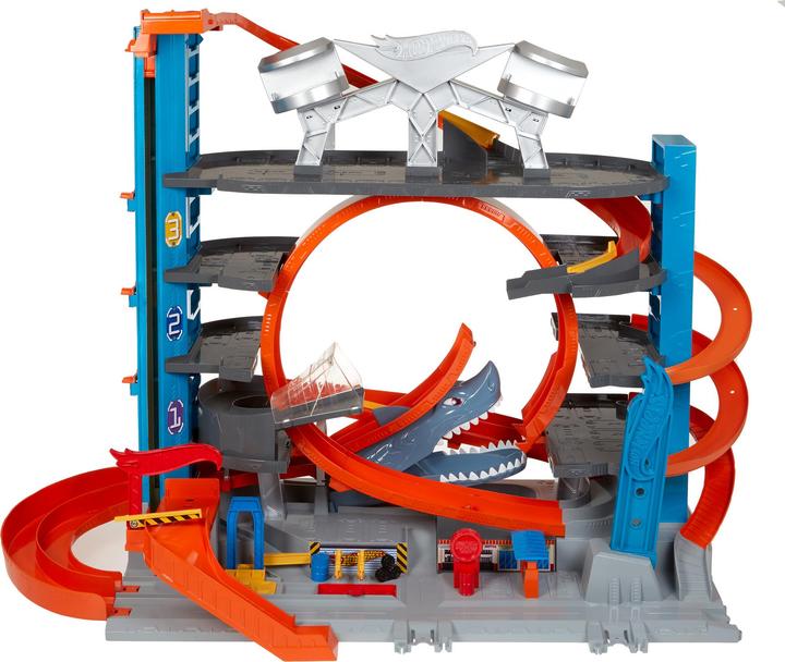 Produktbild Hot Wheels City Ultimative Garage mit Hai-Angriff