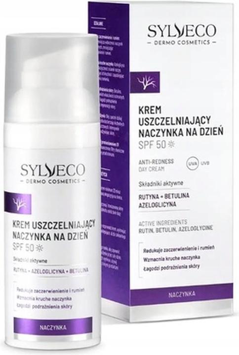 Actual product image Sylveco Dermo Capillaries Cream Sealing Capillaries For Day Spf 50 50 Ml (Suntan cream, SPF 50, 50 ml)