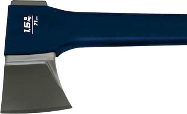 Produktbild Haushalt Axt HH-427E, 710 mm, 1,5 kg, blau, Kopf aus rostfreiem Stahl, mit rutschfesten gummierten