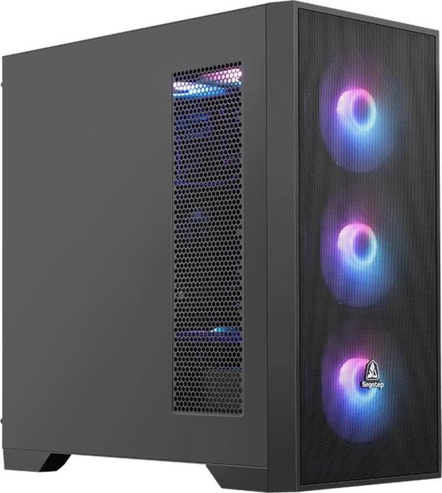Actual product image Segotep Aeris CS1 Case Black (ATX, Mini-ITX)