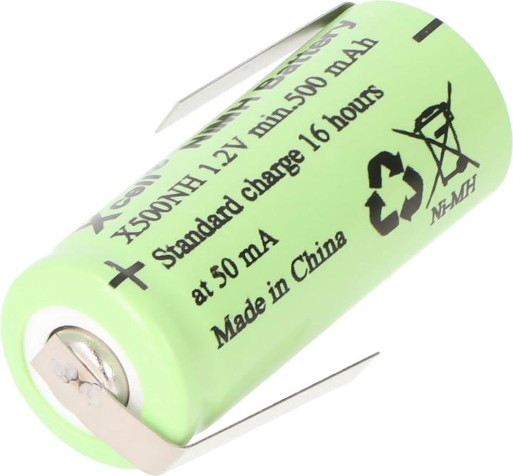 Actual product image GP Batteries Akku Lady 50NH, LR1, Size N mit Lötfahne Z (1 pcs., 500 mAh, Battery + charger)