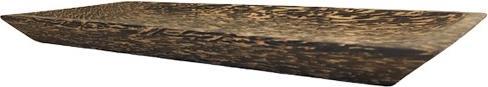 Actual product image Bekos Handmade coconut palm wood decorative bowl rectangular