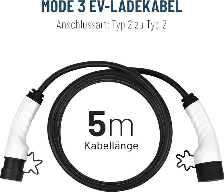 Absina 52-231-1001 eMobility charging cable (Type 2, 11 kW, 16 A, 5 m)