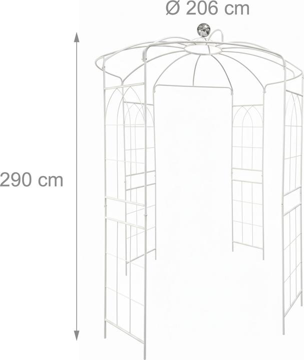 Relaxdays Rosenpavillon (206 cm, 206 cm)