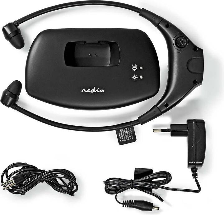 Actual product image Nedis HPRF010BK (No noise cancellation, 4.50 h, Wireless)