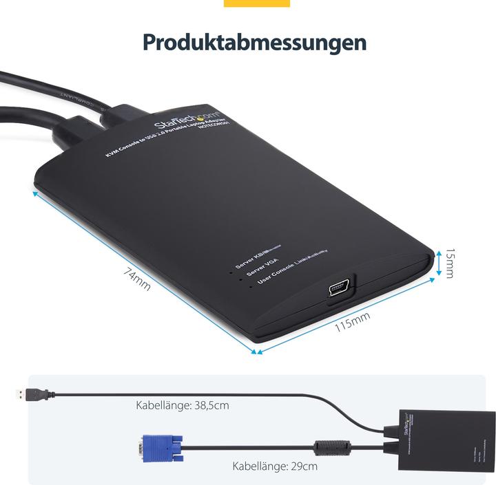 Immagine prodotto StarTech Carrello D'Emergenza Da Kvm A USB Per Laptop