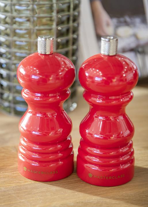 Actual product image Master Class 12cm Capstan Mill - Red, Gift Tagged (Pepper, Salt)