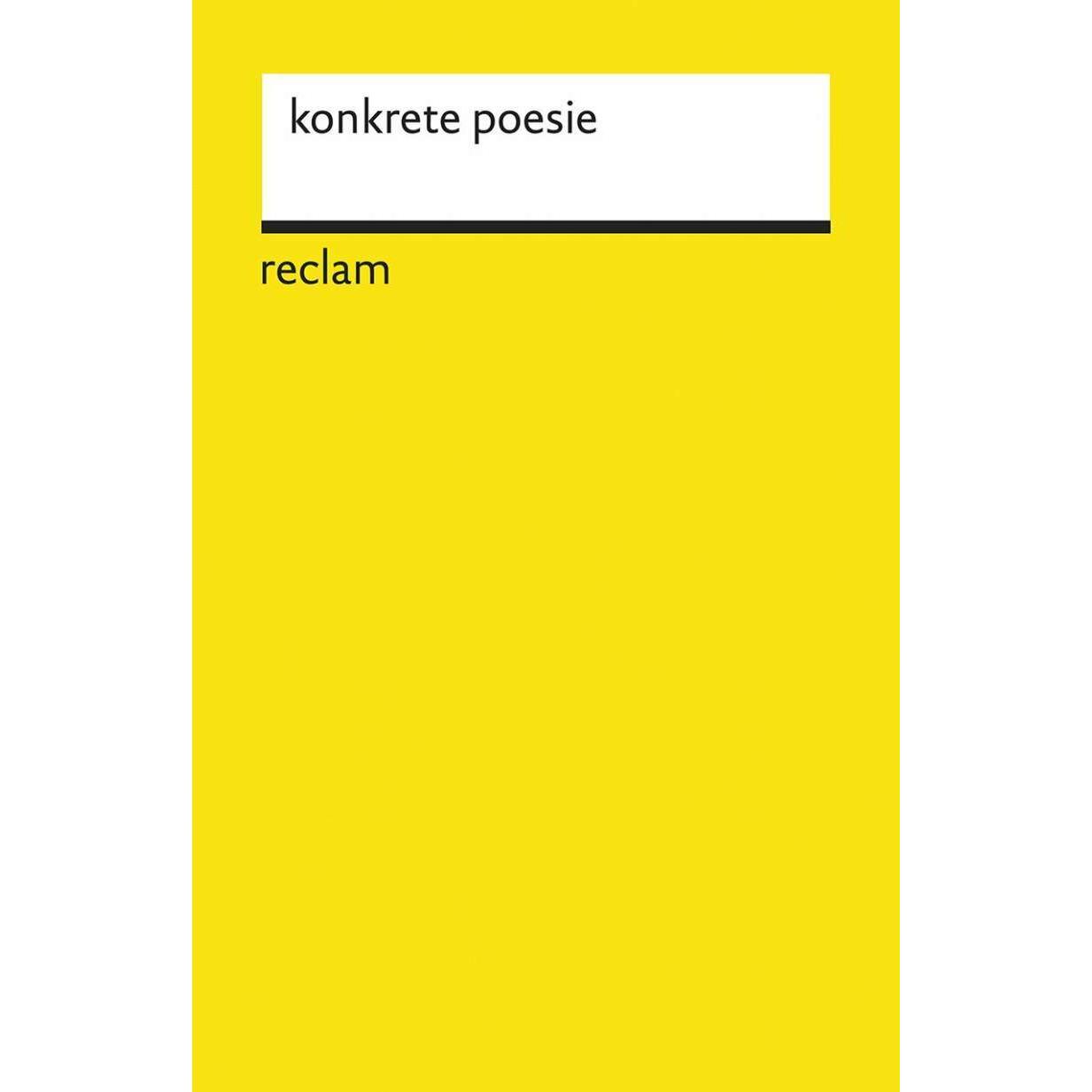 konkrete poesie, Belletristik von Eugen Gomringer