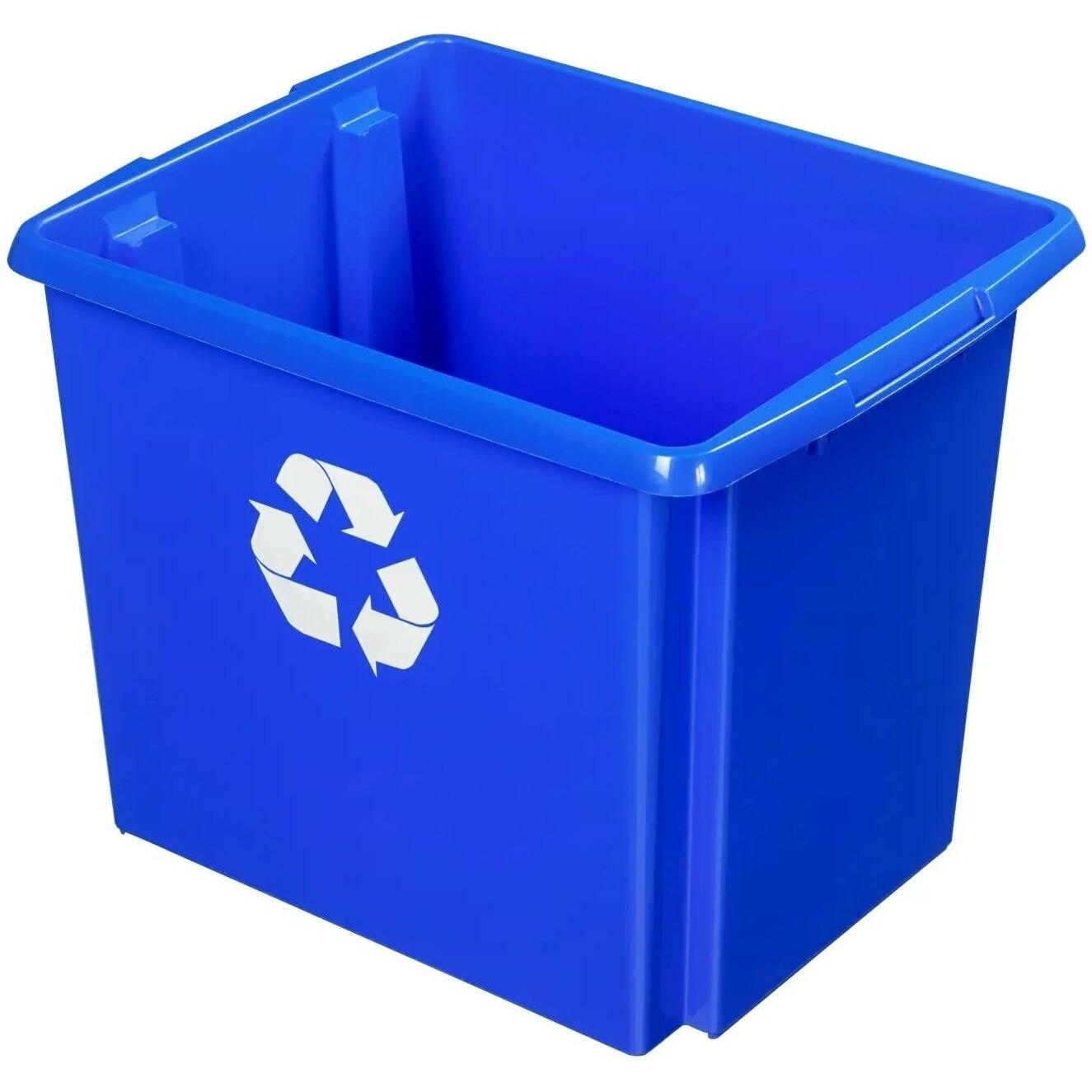 4x Sunware Recycle-Box Nesta, versch. Ausführungen, Abfalleimer, Blau
