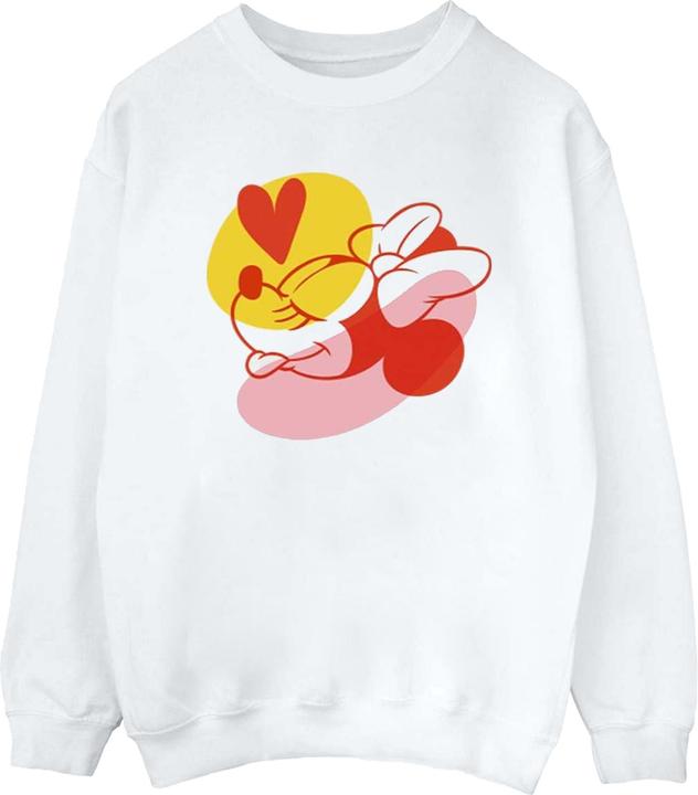 Actual product image Disney Womens/Ladies Minnie Mouse Tongue Heart Sweatshirt (XL)