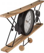 Actual product image Ootb airplane clock, Vintage look, out of black