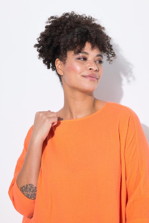 Actual product image Miamoda Bluse, oversized, Musselin, 3/4-Ärmel (46, 48)