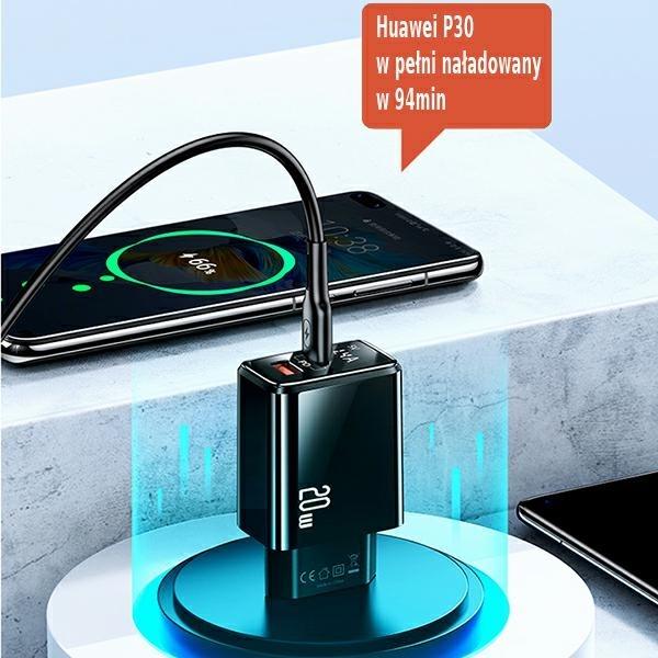 Produktbild Usams US-CC133 įkroviklis 1x USB-A 1x USB-C 3,4 A (CC133TC01) (20 W)