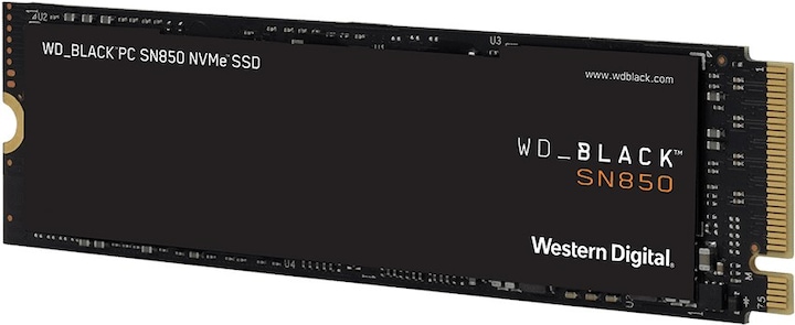 Actual product image WD Black SN850 with heatsink (1000 GB, M.2 2280)