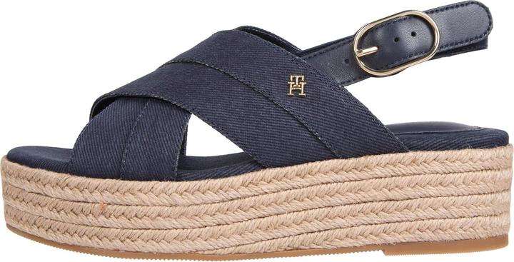 Actual product image Tommy Hilfiger Denim Platform Wedge Espadrilles (39)