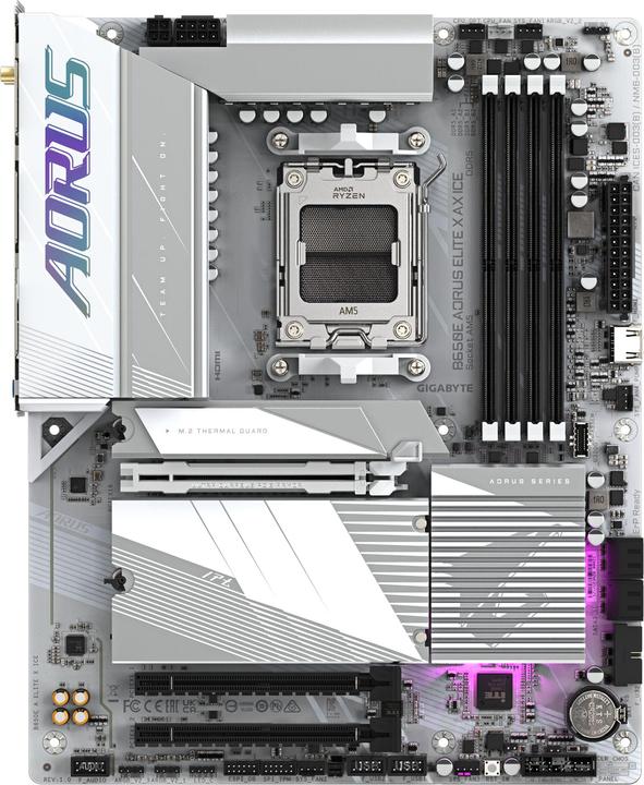 Actual product image Gigabyte B650E AORUS Elite X AX ICE (AM5, AMD B650E, ATX)