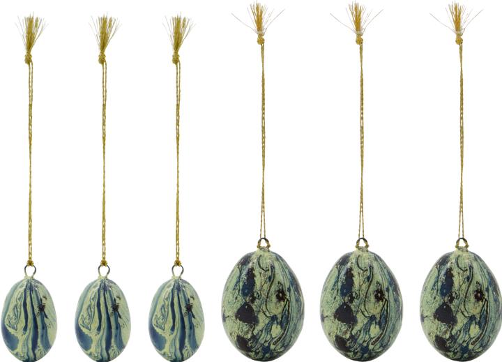 House Doctor Easter ornaments, HDMarble, Blue (1x)