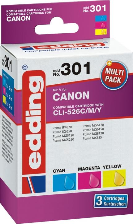 Produktbild Edding EDD-301 Druckerpatrone (e) Kompatibel (M, C, Y)