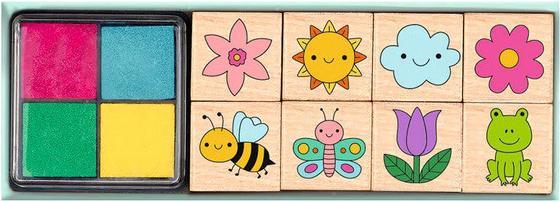 Actual product image Stamp set flower garden