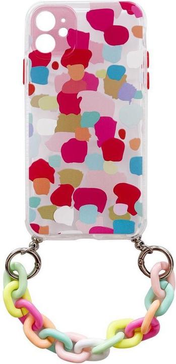 Actual product image Hurtel Color Chain Case gel flexible elastic case cover with a chain pendant for iPhone 8 Plus / iPhone 7 P (Apple iPhone 7 Plus, Apple iPhone 8 Plus)