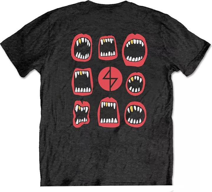 Immagine prodotto Angel Dust Maglietta unisex in cotone con stampa della bocca (M)