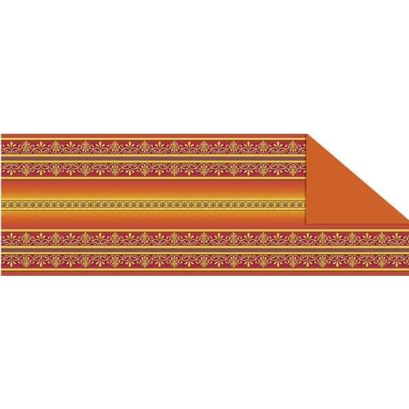 Ursus, Bastelpapier, Tonkarton 220g/qm 23x33cm VE=5 Bogen Bordüren orange (220 g/m², 5 x)