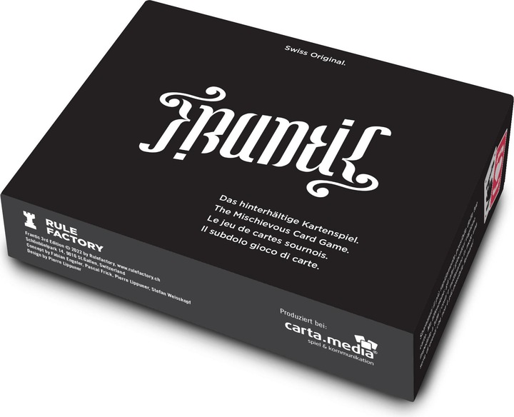 Immagine prodotto Rulefactory Frantic (Swiss Original) (Tedesco, Inglese, Francese)