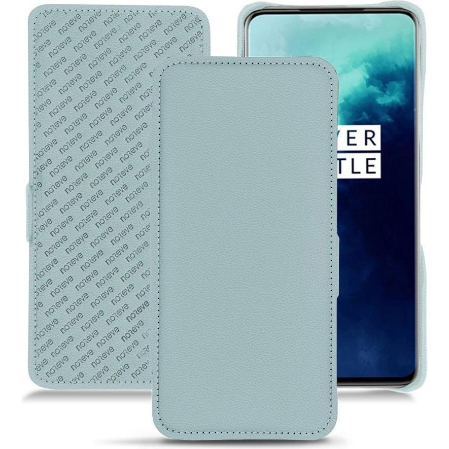 Noreve Lederschutzhülle horizontal (OnePlus 7T Pro), Smartphone Hülle, Blau