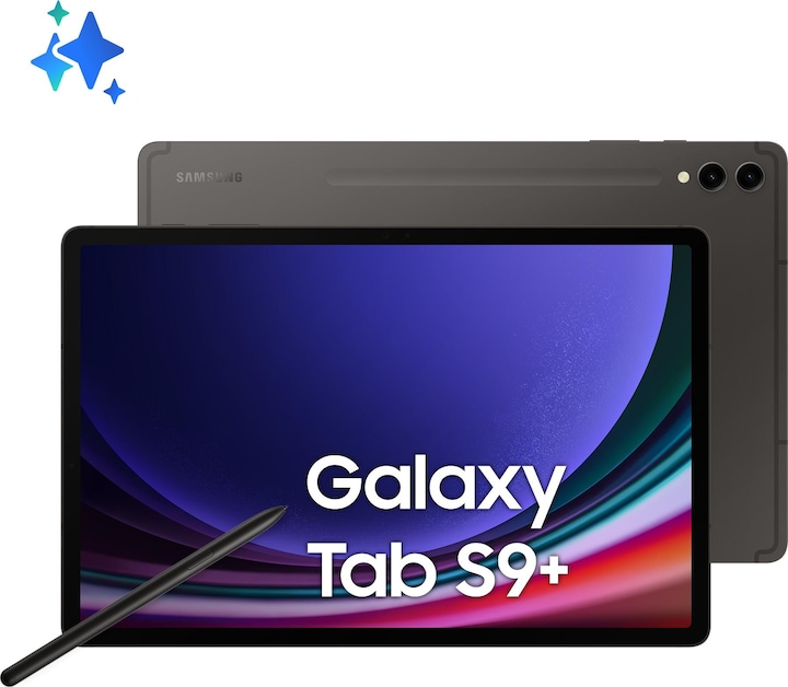 Productafbeelding Samsung Galaxy Tab S9 Plus WiFi (Alleen WLAN, 12.40", 256 GB, Grafietgrijs)