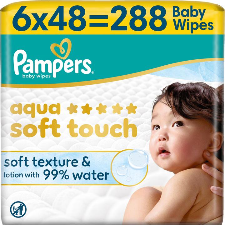 Produktbild Pampers Aqua Soft Touch (288 Stk.)
