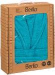 Produktbild Berilo blauer Bademantel 500gr m/l (L, M)