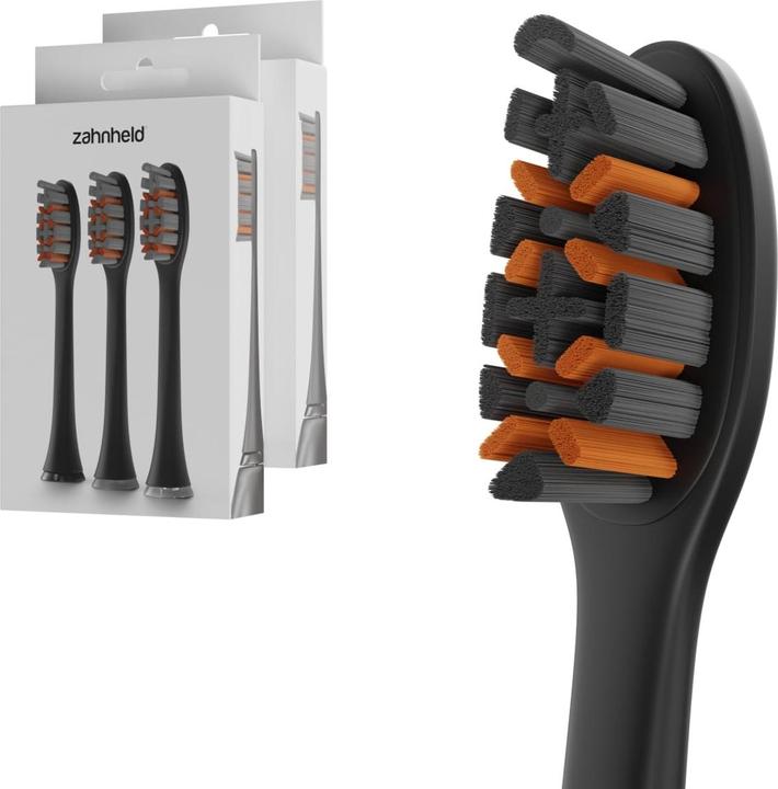 Image du produit Zahnheld Tête de brosse Pro X-Clean 6x Noir (6 x)