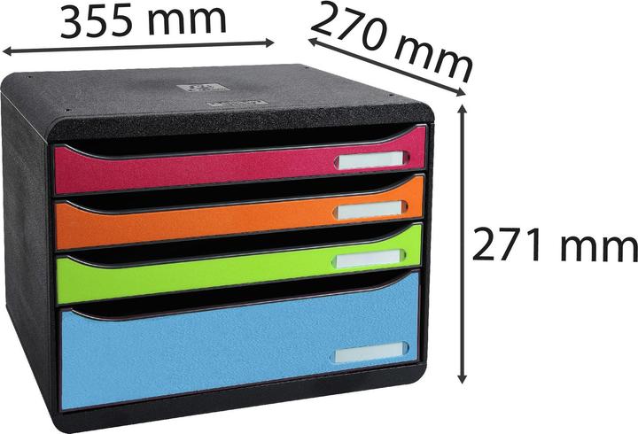 Image du produit Exacompta Module de classement Big Box Plus horizon 5 tiroirs Iderama - Arlequin (A4+)