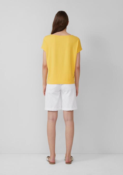 Actual product image S.Oliver T-Shirt Fliessendes Jersey-Shirt mit überschnittenen Schultern (42)