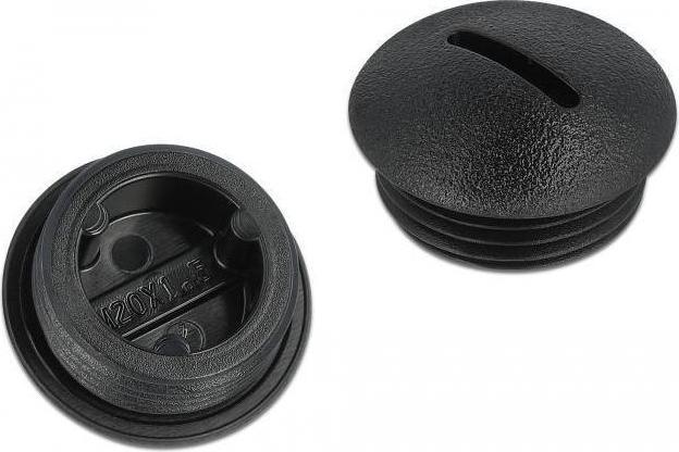Actual product image Delock Sealing Plug - Black (Pack (Cover)