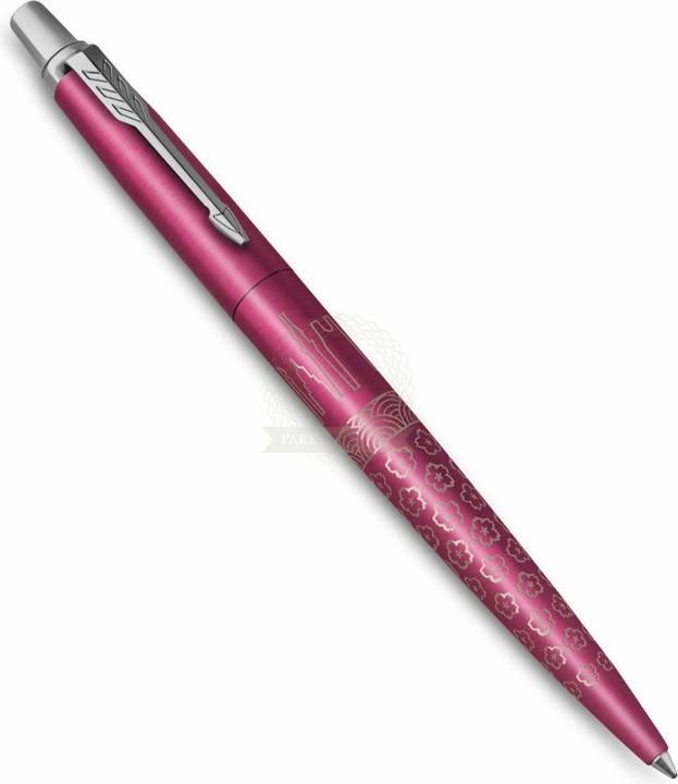 Actual product image Parker Pen Retractable biros JOTTER Tokyo, metallic pink Stroke width: M, stroke colour: blue, barrel made of (Pink, 1 x)
