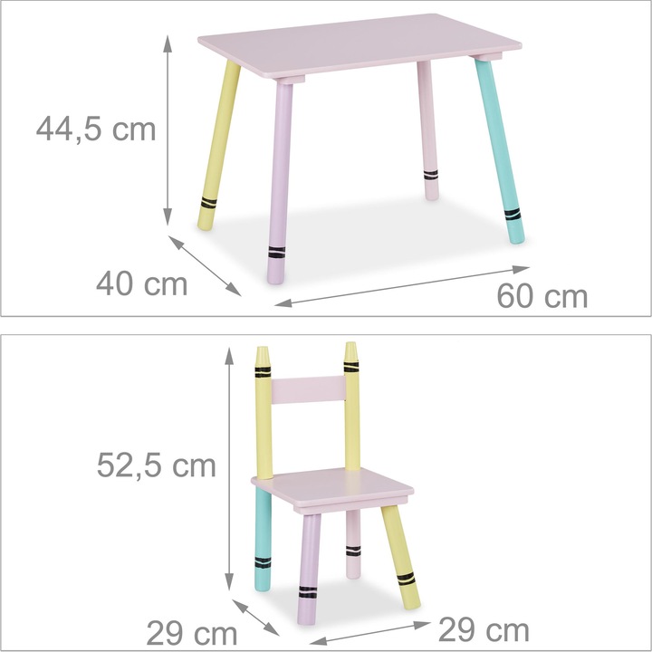 Immagine prodotto Relaxdays Set cameretta-bambini (Dinette per bambini)
