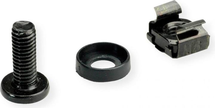 Actual product image Roline Mounting material for 19/" components, M6, 100x, black