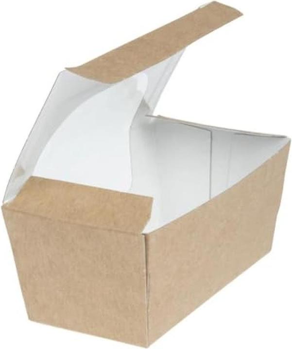 Actual product image ColPac Compostable Kraft Small Pie Boxes with Window, Pack of 500