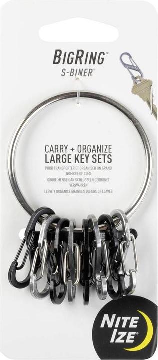 Actual product image Nite Ize Key ring with carabiner Bi