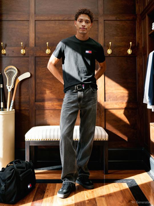 Produktbild Tommy Jeans Tjm Slim Essential Flag Tee Ext (M)