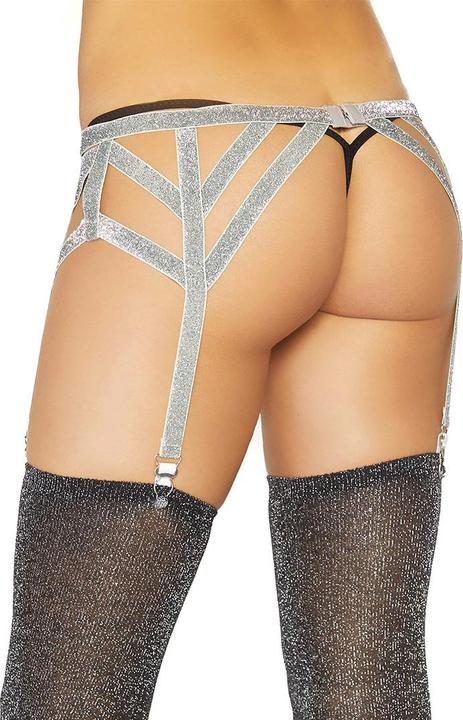 Produktbild Leg Avenue Lurex elastic garter belt (One Size)