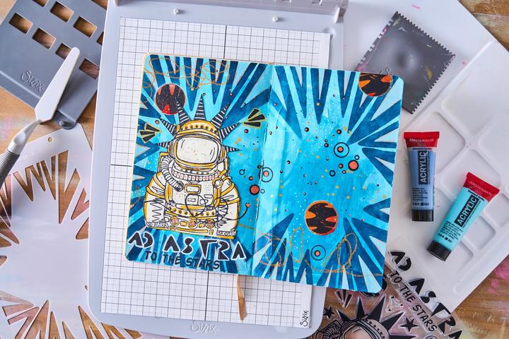 Produktbild Sizzix Klarichstempel-Set 10 Stück / 3 Schablonen - Ad Astra von Cat Kerr